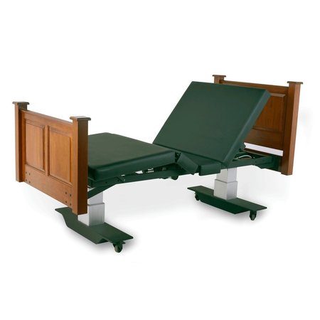 Assured Comfort Mobile Queen Bed Only w/ HB&FB N.Oak & 12"" Assist Rail -  SLEEPSAFE, FRAME-MS-Q-NO-12
